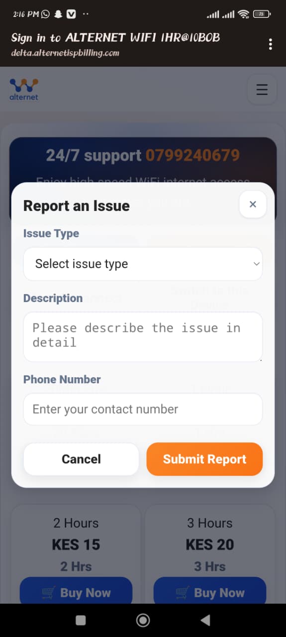 Report an Issue